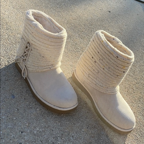 Warm & Comfy Tan Booties - Picture 2 of 4